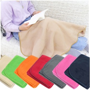 따뜻한 담요 무릎 담요 솔리드 기본 담요 덮개(중)  7색선택