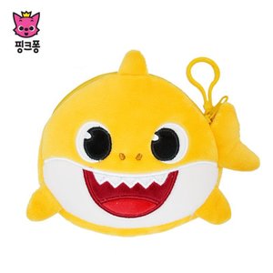 핑크퐁_유아 가방 상어가족 동전지갑(옐로우)(WP-B60)