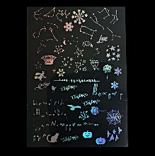 레진아트 홀로그램 데코필름 별자리 12 Constellation
