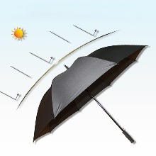80 폰지 블랙홀 암막 자외선 차단 우산 장우산 블랙